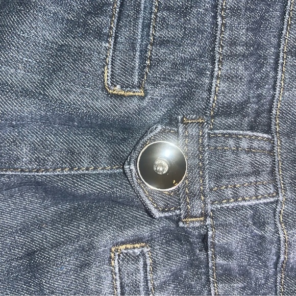 Boom Boom Bermuda Denim Shorts – Size 11 – Y2K Paisley Lined - Picture 3 of 6